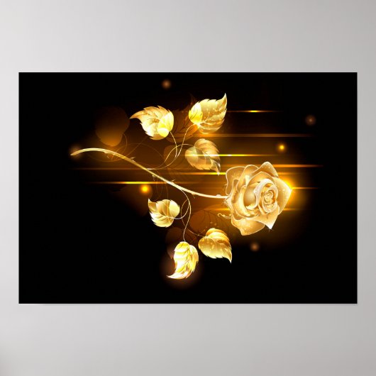 Golden roos (gouden roos) poster (Voorkant)