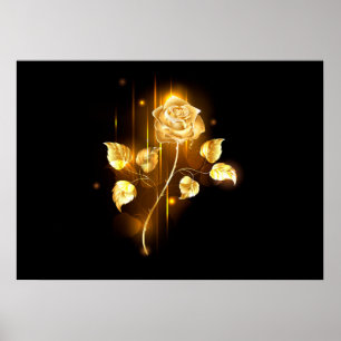 Golden roos (gouden roos) poster