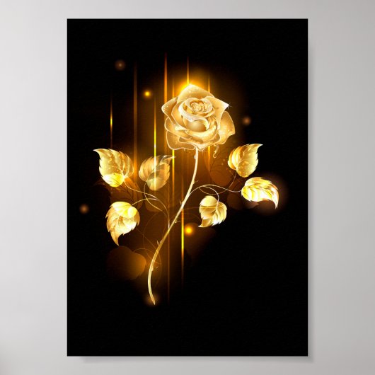 Golden roos (gouden roos) poster (Voorkant)