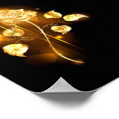 Golden roos (gouden roos) poster (Hoek)