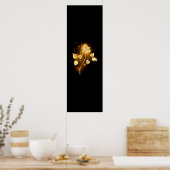 Golden roos (gouden roos) poster (Keuken)
