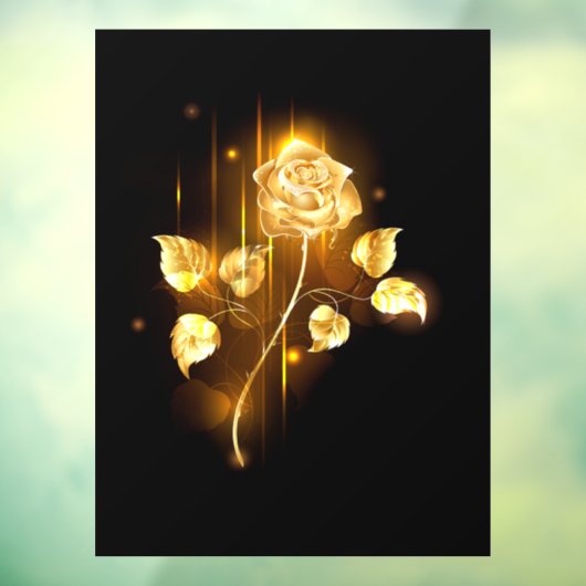 Golden roos (gouden roos) raamsticker (Vel 3)