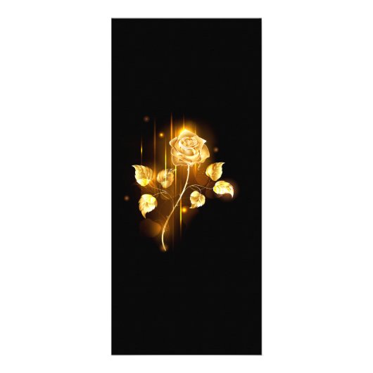 Golden roos (gouden roos) reclamekaart (Voorkant)