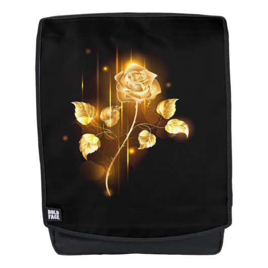 Golden roos (gouden roos) rugtassen (Voorkant)