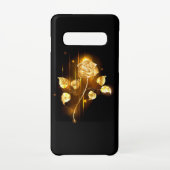 Golden roos (gouden roos) samsung galaxy hoesje (Achterkant)
