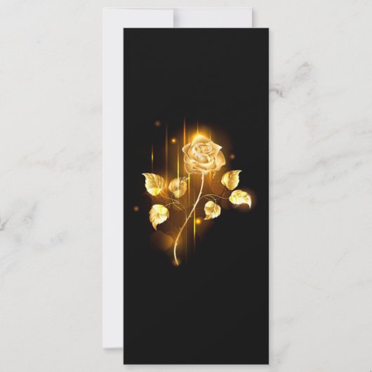 Golden roos (gouden roos) save the date (Voorkant)