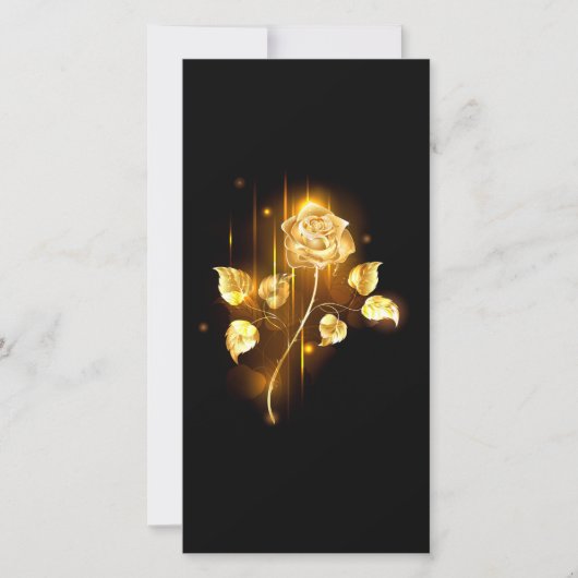 Golden roos (gouden roos) save the date (Voorkant)