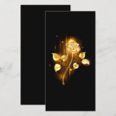 Golden roos (gouden roos) save the date (Voorkant / Achterkant)