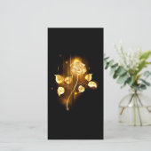 Golden roos (gouden roos) save the date (Staand voorkant)