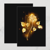 Golden roos (gouden roos) save the date (Voorkant / Achterkant)