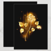 Golden roos (gouden roos) save the date (Voorkant / Achterkant)