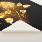 Golden roos (gouden roos) sherpa deken (3/4)