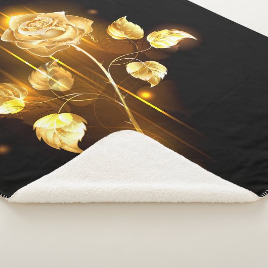 Golden roos (gouden roos) sherpa deken (3/4)