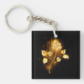 Golden roos (gouden roos) sleutelhanger (voorkant)