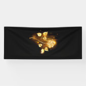 Golden roos (gouden roos) spandoek (Horizontaal)