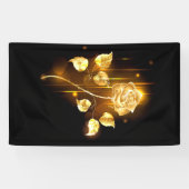 Golden roos (gouden roos) spandoek (Horizontaal)