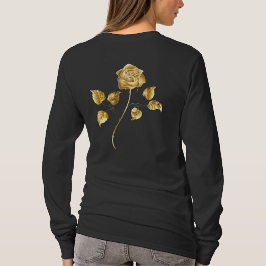 Golden roos (gouden roos) t-shirt (Achterkant)