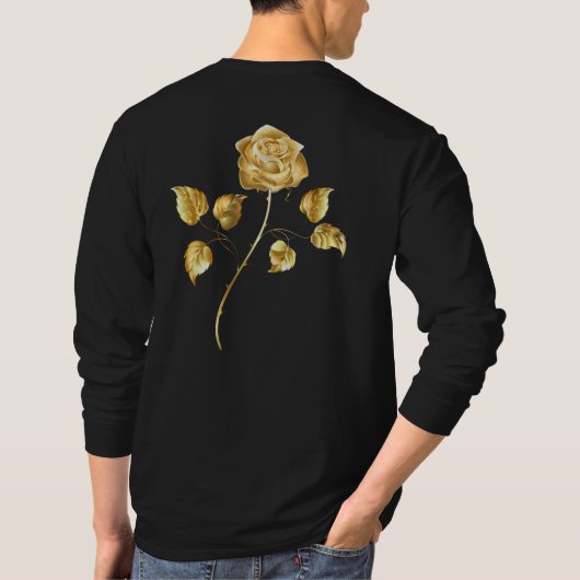 Golden roos (gouden roos) t-shirt (Achterkant)