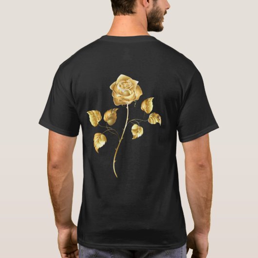 Golden roos (gouden roos) t-shirt (Achterkant)