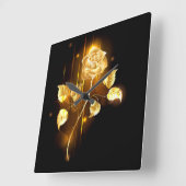 Golden roos (gouden roos) vierkante klok (Hoek)