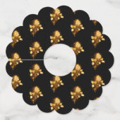 Golden roos (gouden roos) wijnglaslabel (Voorkant)