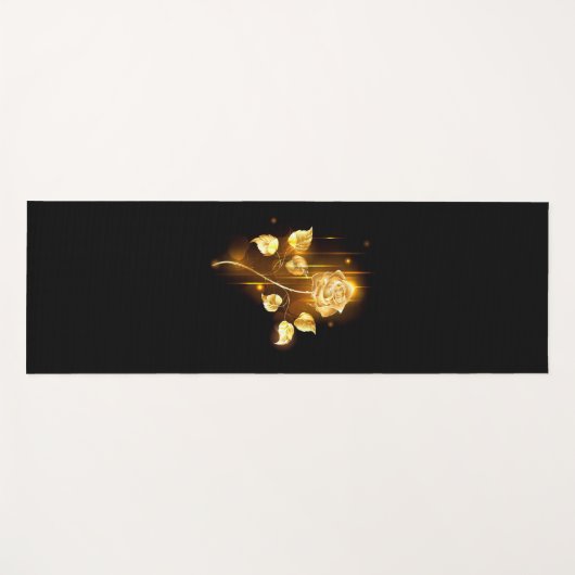 Golden roos (gouden roos) yogamat (Voorkant (horizontaal))
