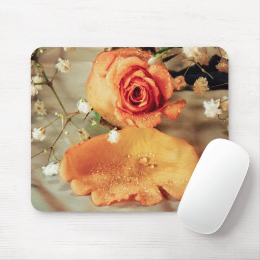 Golden roos muismat (Met muis)