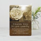 Golden Roos Nostalgia Bedankkaart (Staand voorkant)