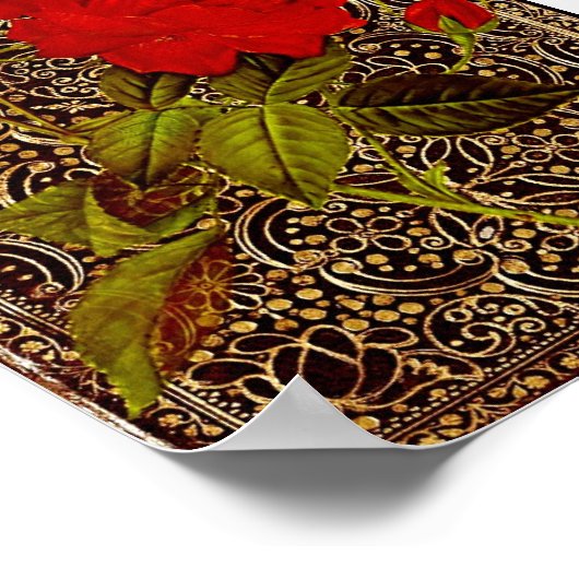 Golden Roos Poster (Hoek)