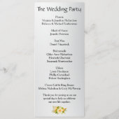 Golden Roos Radiance: Zilveren trouwprogramma Programmakaart (Achterkant)