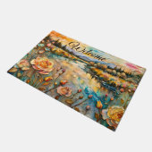 Golden Roos River Valley Sunrise Welkom Deurmat (Schuin)