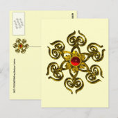 GOLDEN ROOS RUBY BRIEFKAART (Voorkant / Achterkant)