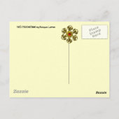 GOLDEN ROOS RUBY BRIEFKAART (Achterkant)