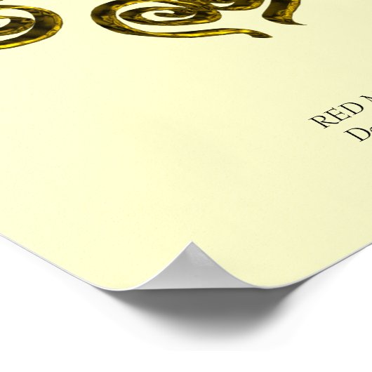 GOLDEN ROOS RUBY POSTER (Hoek)