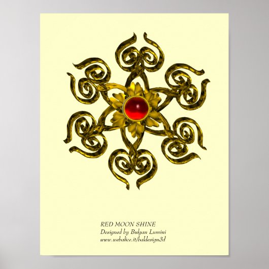 GOLDEN ROOS RUBY POSTER (Voorkant)