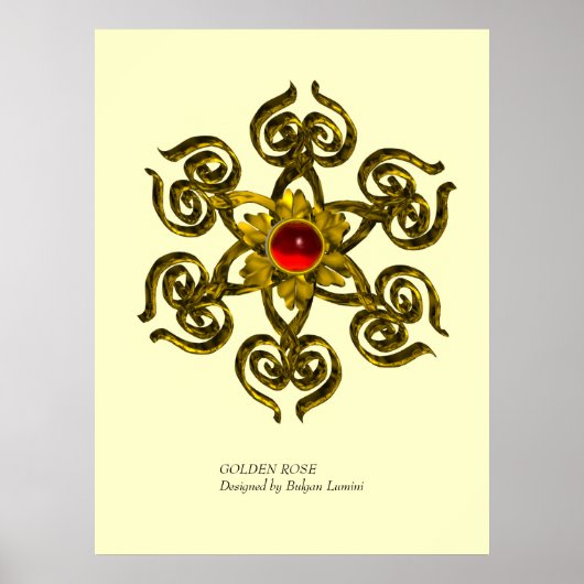 GOLDEN ROOS RUBY POSTER (Voorkant)