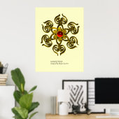 GOLDEN ROOS RUBY POSTER (Thuiskantoor)