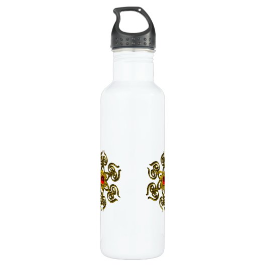 GOLDEN ROOS RUBY, White Waterfles (Achterkant)