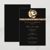 Golden Roos Vrijgezellenfeest Invite Kaart (Voorkant / Achterkant)