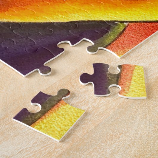 Golden Roos waterverf Legpuzzel (Zijkant)