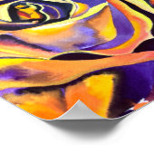 Golden Roos waterverf Poster (Hoek)