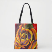 Golden Roos waterverf Tote Bag (Voorkant)