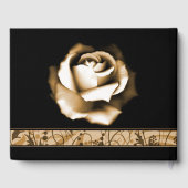 Golden Roos Weduwdag Guestbook Gastenboek (Achterkant)