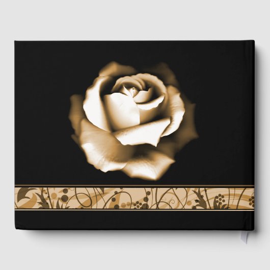 Golden Roos Weduwdag Guestbook Gastenboek (Achterkant)