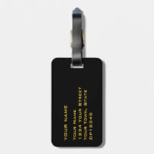 Golden Rooster 2017 Papercut Bagagelabel (Achterkant verticaal)