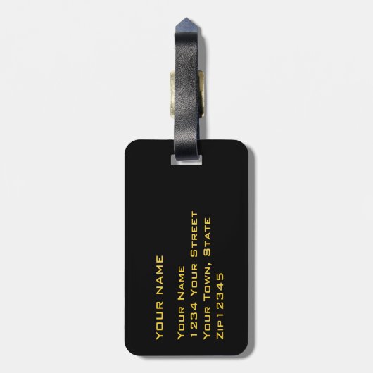 Golden Rooster 2017 Papercut Bagagelabel (Achterkant verticaal)