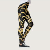Golden Rooster 2017 Papercut Black leggings (Rechts)