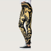 Golden Rooster 2017 Papercut Black leggings (Links)