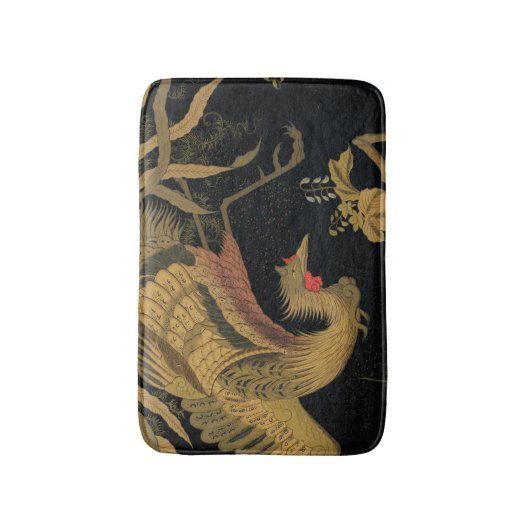 Golden Rooster Bird Japans Classic Antiek Badmat (Voorkant Verticaal)