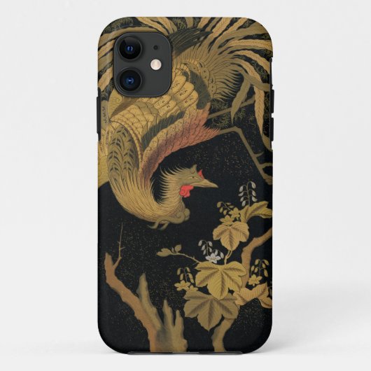 Golden Rooster Bird Japans Classic Antiek Case-Mate iPhone Case (Achterkant)